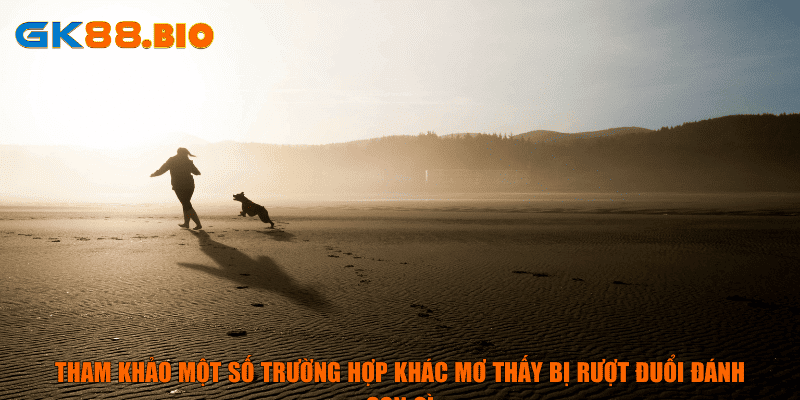 Tham khảo một số trường hợp khác mơ thấy bị rượt đuổi đánh con gì